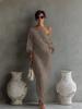 2026 Spring/Summer European Women's Off-the-Shoulder Long Dress