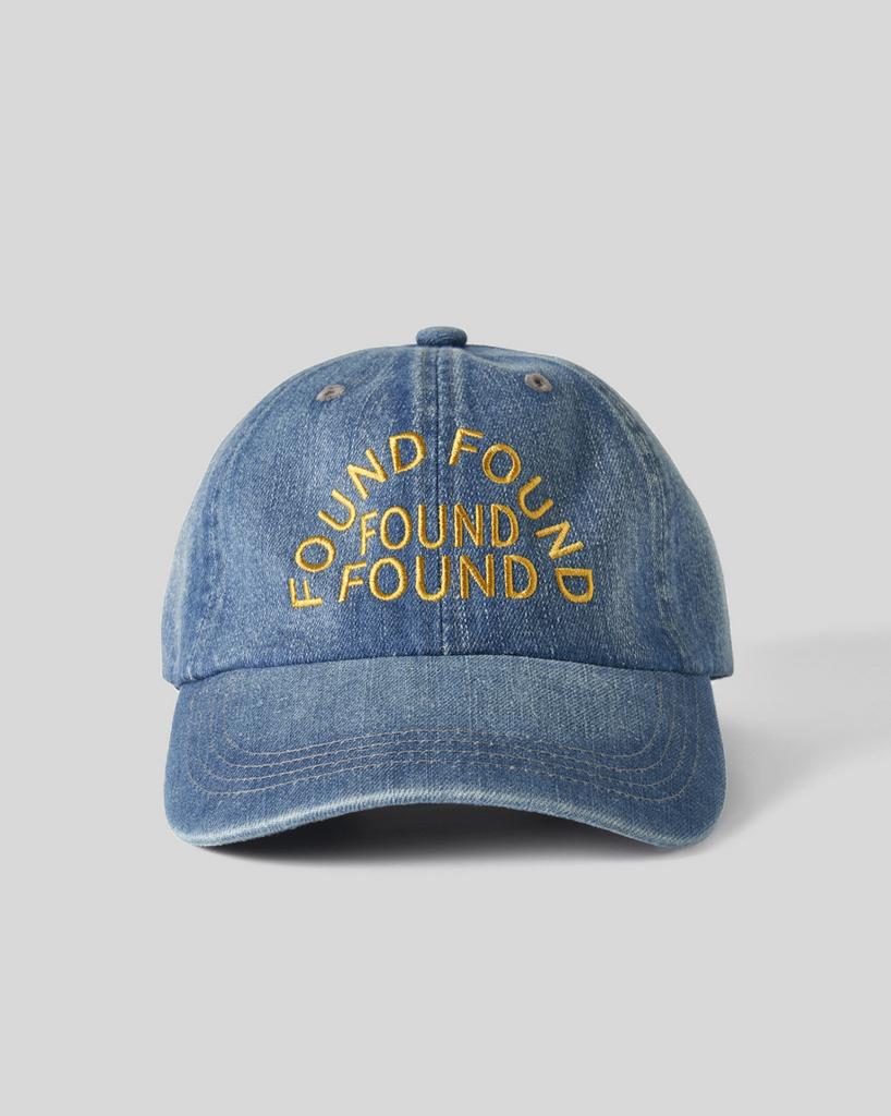 HUMAN N CAT Pound Arch Logo Denim Ball Cap [Blue]