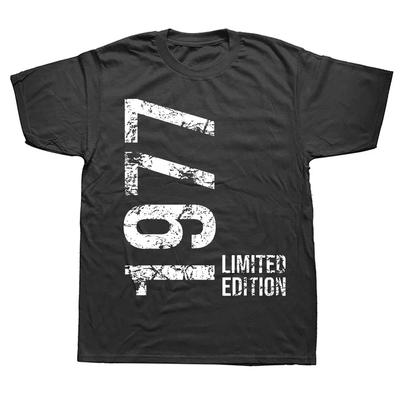 1977 Tshirt Graphic Fun 47th Birthday Gift Slim Fit Vintage Cotton Street Wear Short Sleeve Birthday Gift Summer Tshirt