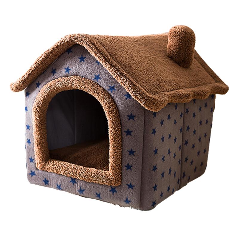 Cat Bed Sleep House Warm Cave Dog Kennel Indoor Enclosed Tent Huts Sofa For Pet Cats Kittens Puppy
