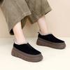 Women's Warm Winter Boots Plush Lined Slip-On Snow Shoes Thick Sole Increased Height Anti-slip Cotton Shoes zapatos para mujer