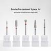 Russian Style Nail Drill Bits Pre-treatment Set with Cuticle Remover