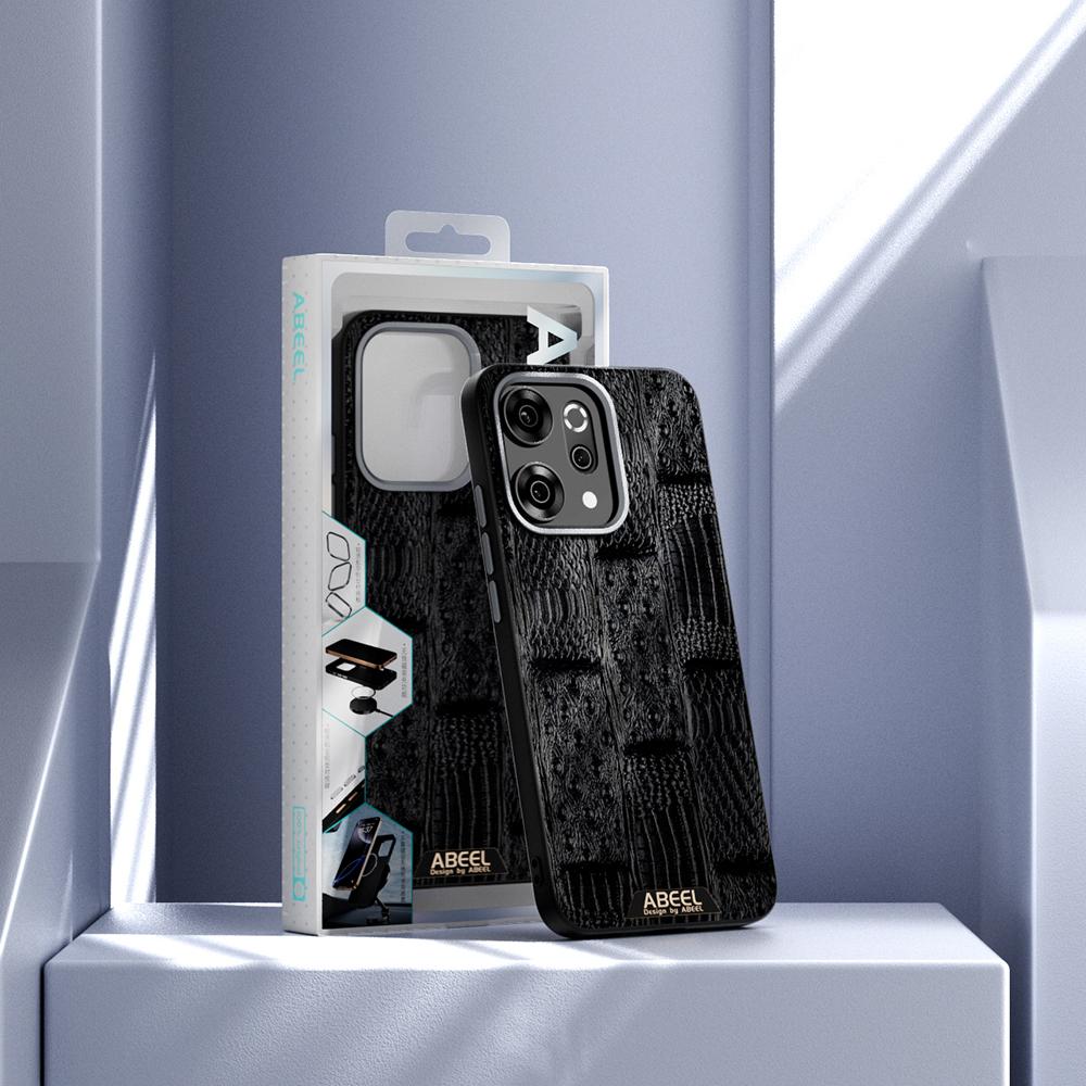 ABEEL For Oppo Reno14 5G (Global) Case Compatible with MagSafe Beast Texture Micro-Embossing Back Cover