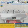 Commercial Gas-Powered Countertop Warming Table with Soup Pot for Fast Food Stalls