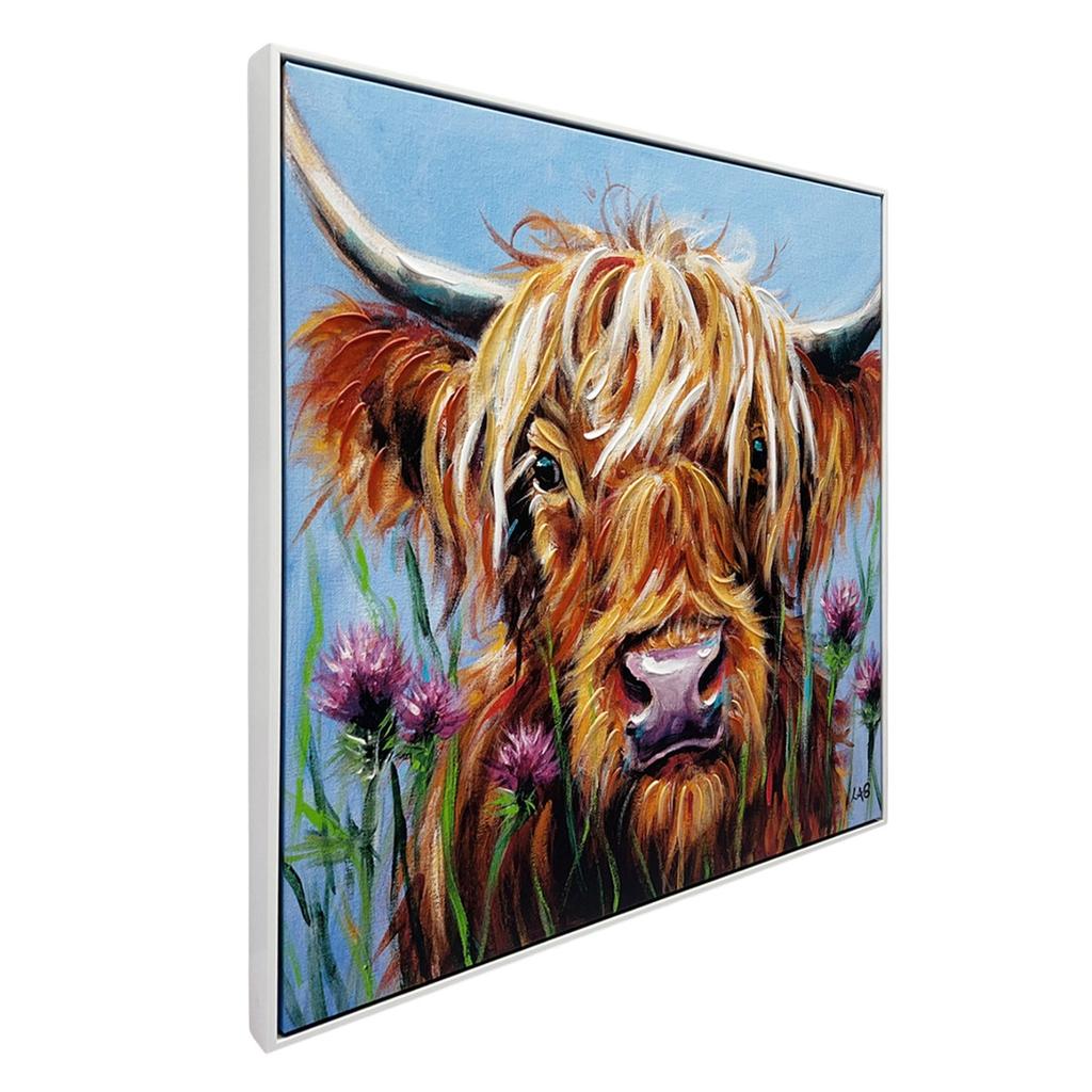 Louise Brown Highlander Foil Canvas Print