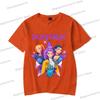 Vintage Kpop Demon Hunters Anime T-shirt Rumi Zoey Mira Print T Shirt Harajuku Cartoon Kpop Demon Hunters Teenage Girls Tshirts