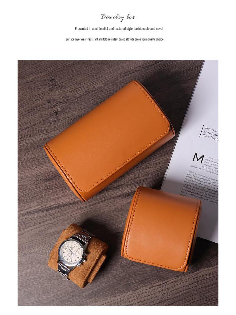 Luxusní pánská kožená náramková hodinka, výstavní a úložný box