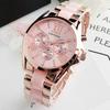 Mode Rosa Damen Uhren Luxus Top Marke Damen Armbanduhr Stil Quarz Uhr Weibliche Uhr Relogio Feminino Montre Femme