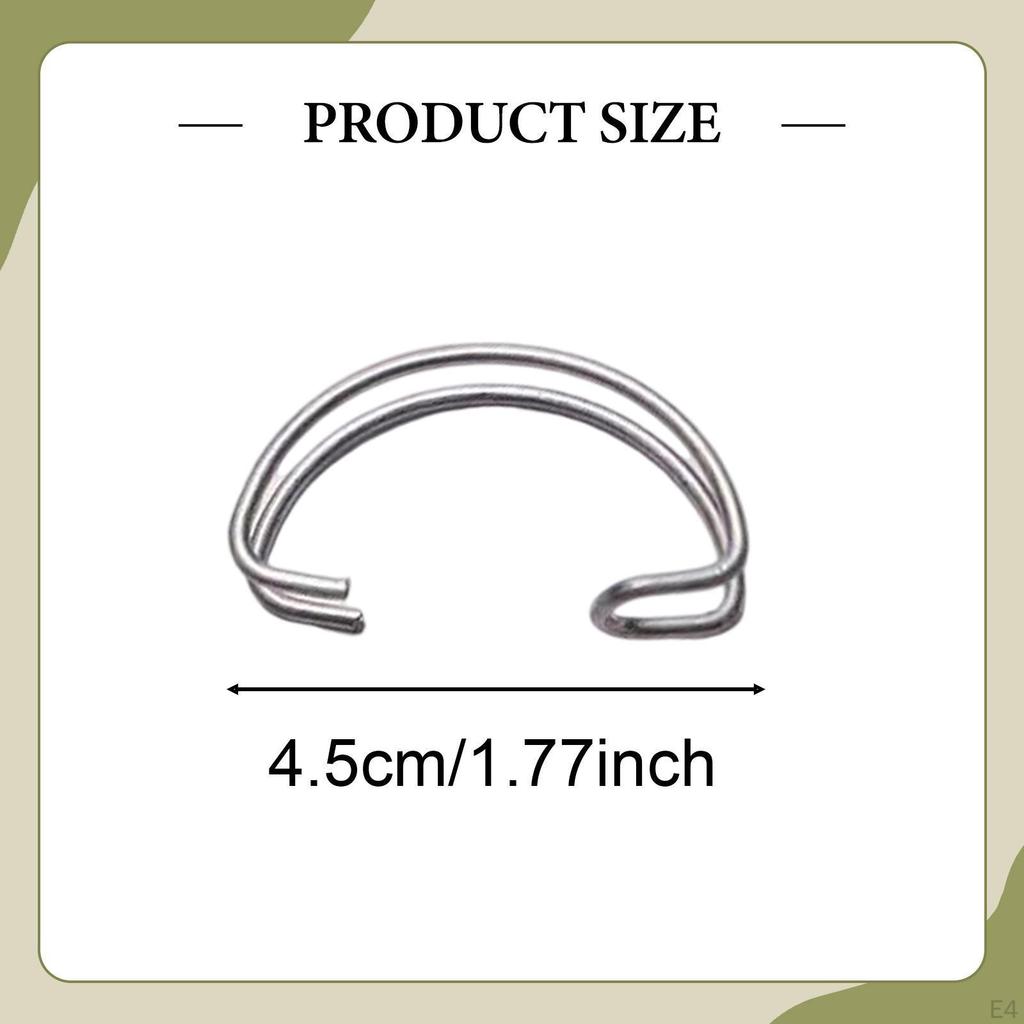 100 Pieces Steel Wire Cage Door Hooks Fixed Practical Clamping Creative for Breeding Equipment