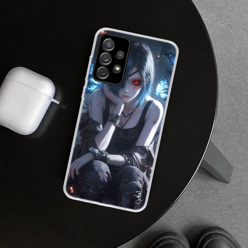Ghoul Tokyo Touka Kirishima Phone Case Cover for Samsung Galaxy A12 A22 A32 A52 A72 A02S A51 A50S A31 A20S A10S Note 20 Ultra 10