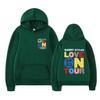 Love on Tour Print Fashion Sweatshirt Hip Hop Casual Tops Oversize Unisex Autumn Winter Fleece Streetwear Tops