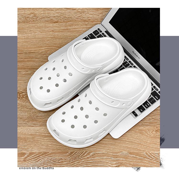 Men's Casual Cross-Border Beach Shoes: Thick-Soled, Closed-Toe, Convertible Sandals & Slippers for Couples.