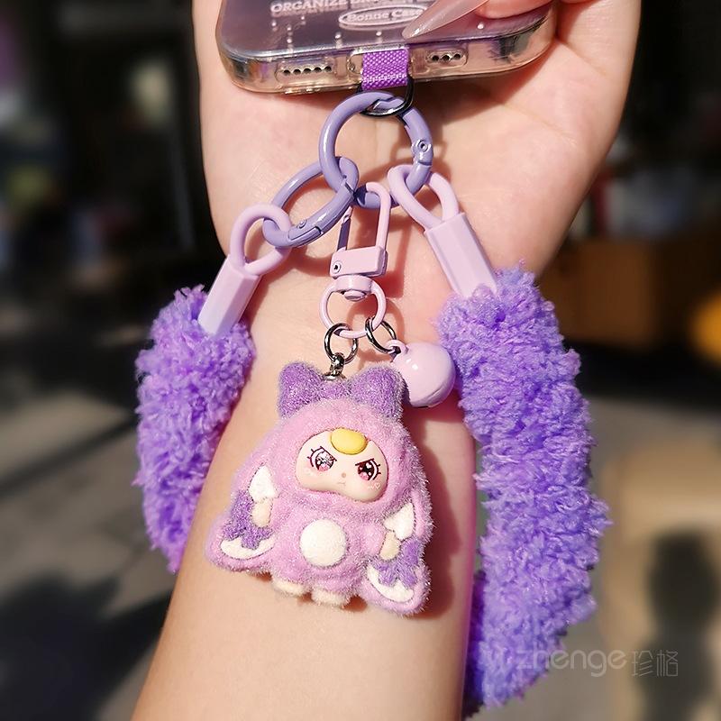 Plush Mobile Phone Lanyard Female Wrist Short Autumn and Winter Niche Exquisite Advanced Sense Cartoon Cute Elf Pendant Pendant