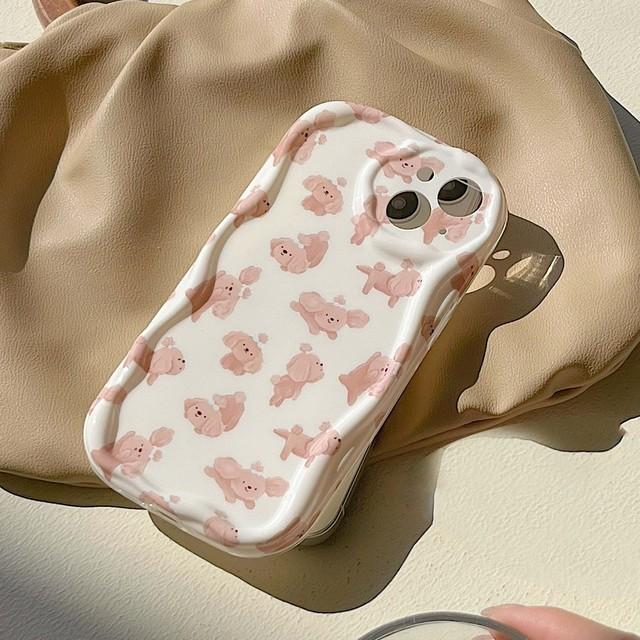 

Милый плюшевый чехол для собаки для Iphone 11 12 Promax 13 14 Pro Max с рисунком щенка, нескользящий чехол для телефона, защитная задняя крышка For iphone 14promax