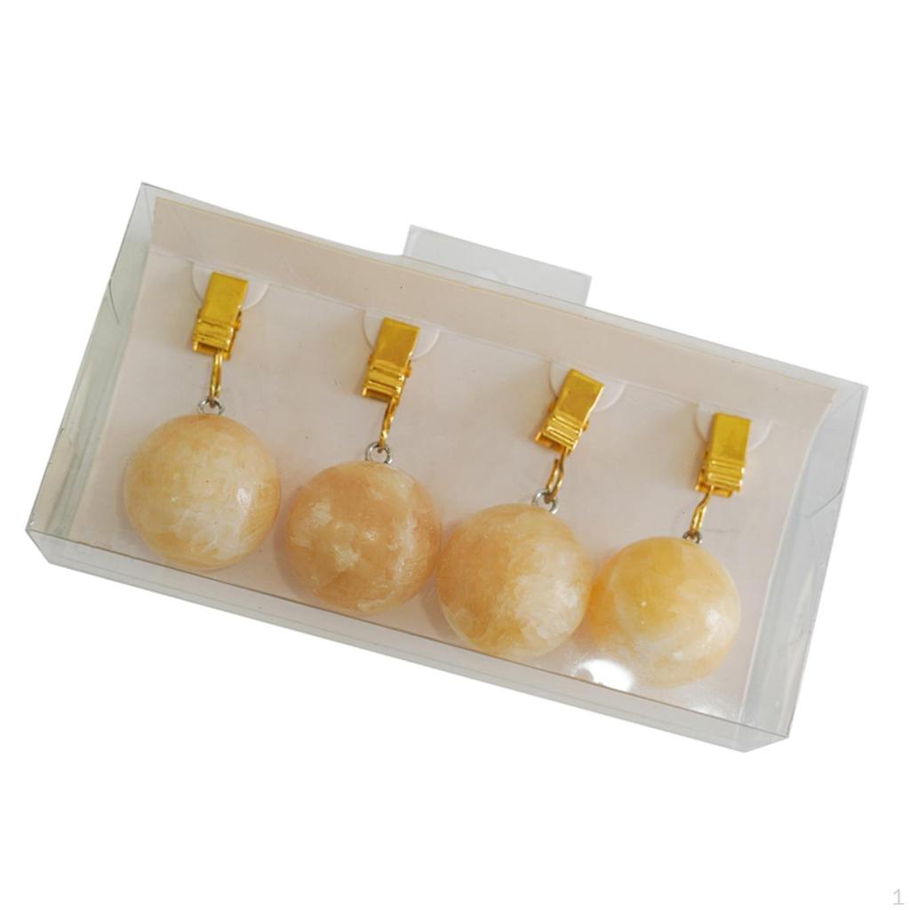 Zestaw 4 ciężarków do stołów wodnych, marmur, zewnętrzne akcesoria obiadowe