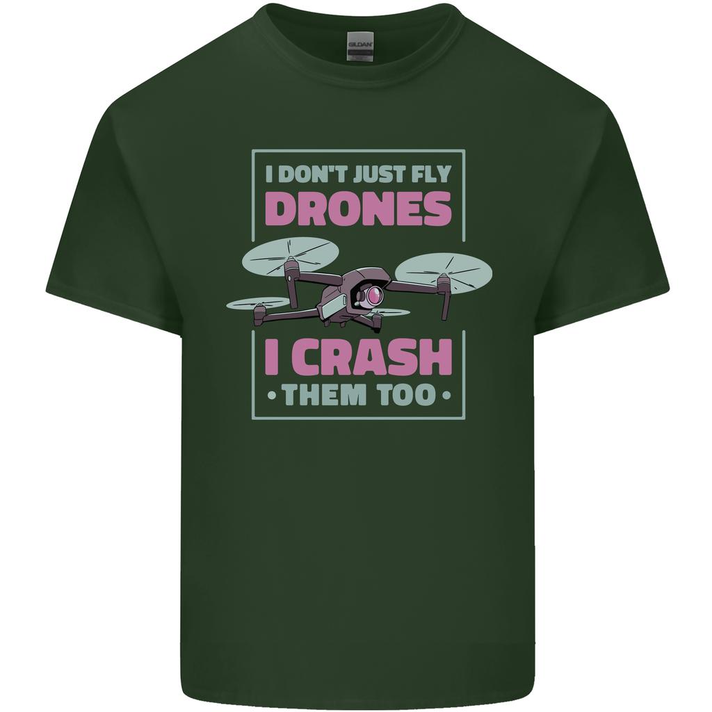 I Crash Them Too Funny Drone Pilot Unisexs Light Cotton TShirt