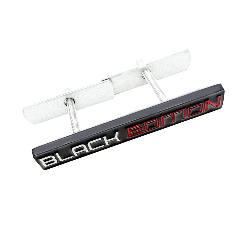 Metal 3D Car Styling Black Edition Emblem Rear Trunk Badge Fender Sticker Body Decal Head Grill Badge Chrome Car Accessories
