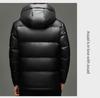 Men's Winter Fashion Hooded Down Jacket - Warm White Duck Down Coat for All Ages