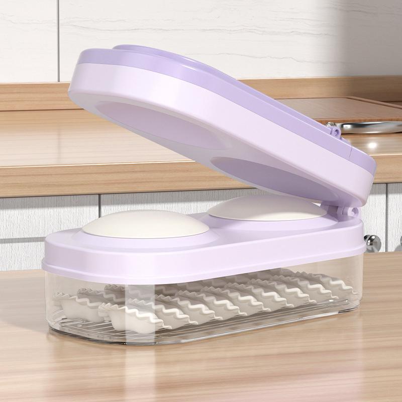 

3 In 1 Dumpling Maker DIY Dumplings Skin Press Mold Manual Labor-Saving Dough Pressure Mould Machine Kitchen Dumpling Maker Mold фіолетовий