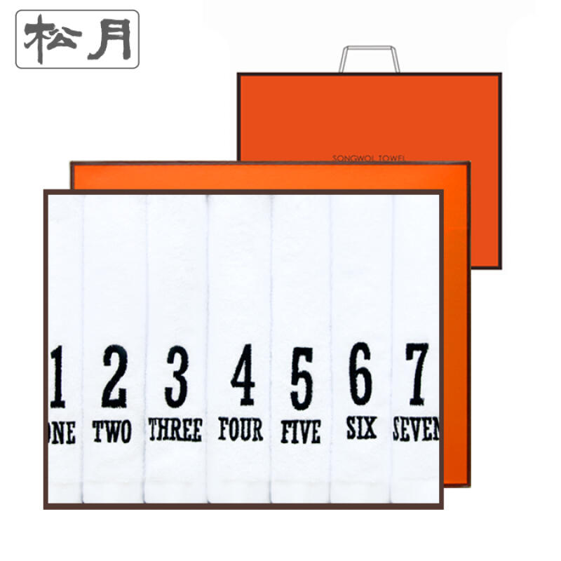 [Songwol Towel] Number 7P Set Towel
