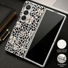 Bowknots Leopard Print Case For Samsung Galaxy Z Fold 8 Ultra 7 6 5 Z Fold8 Fold7 Fold6 Luxury Hybrid 3in1 Plating Leather Skin Phone Cover