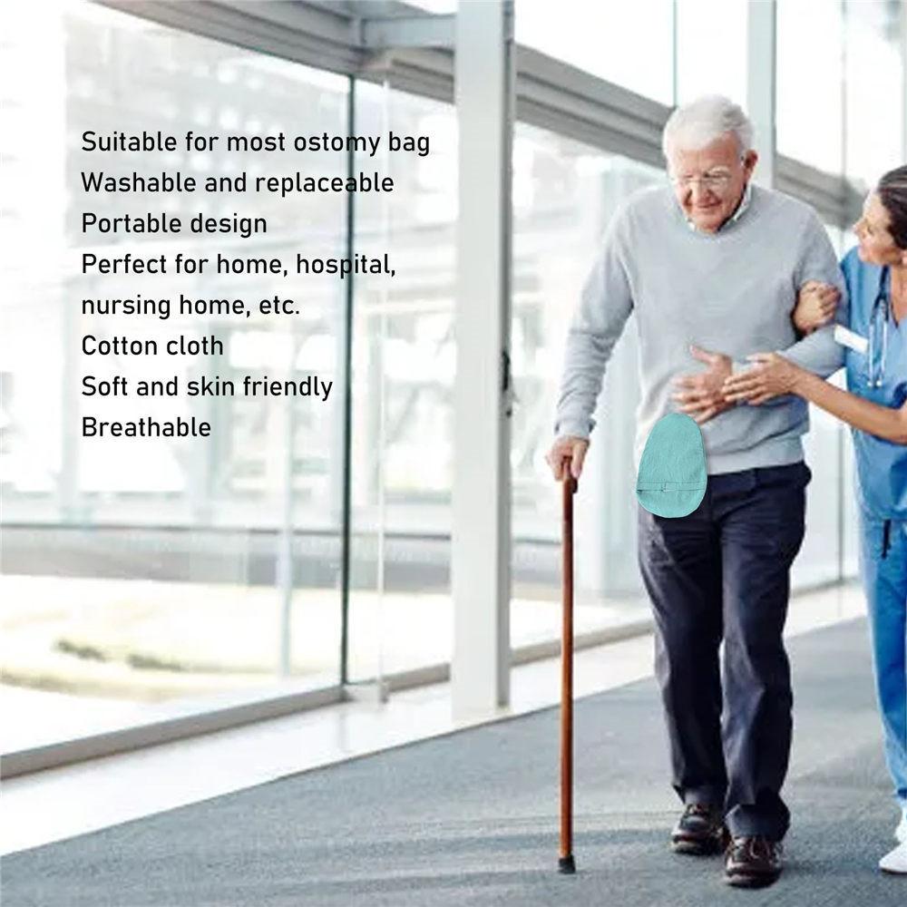 1Pcs Breathable Ostomy Bag Cover Home Hospital Soft Cotton Washable Colostomy Pouch Cover for Elderly Patient Ostomy Bag Cover