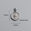 Retro Titanium Steel Cross Necklace Pendant - Stainless Steel DIY Jewelry Accessory, Fade-Resistant