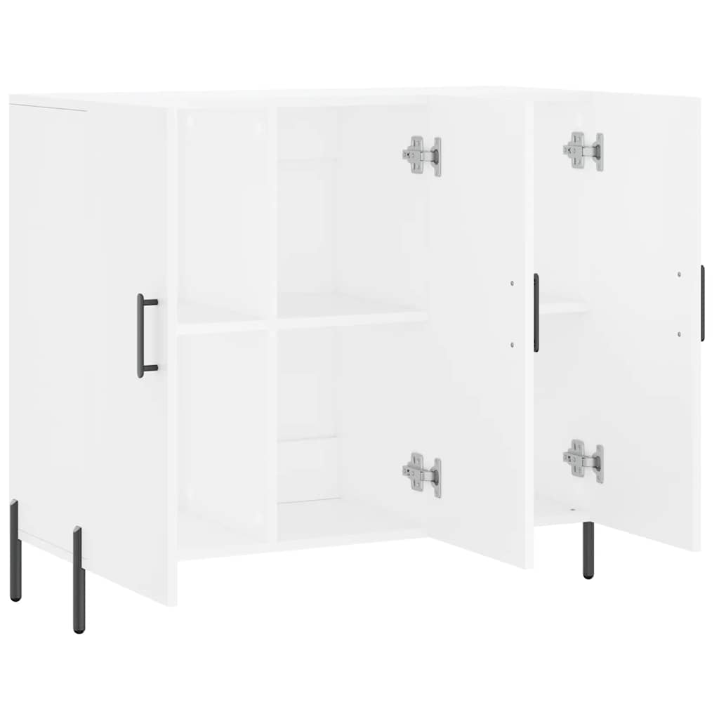 Sideboard White 90 x 34 x 80 cm Particleboard