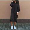 QICED Long Women's Hoodie Casual Dress Women