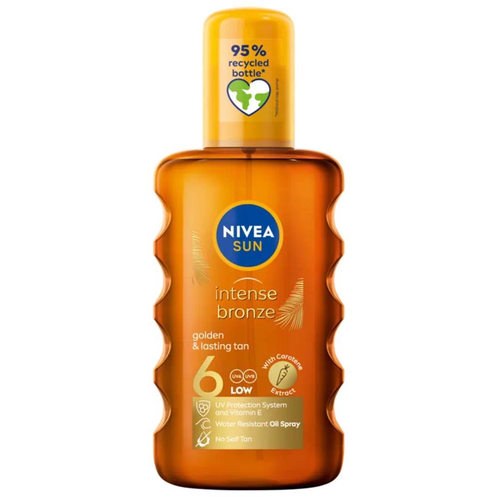 Nivea Sun Intense Bronze SPF6 Carotene Sunscreen Spray