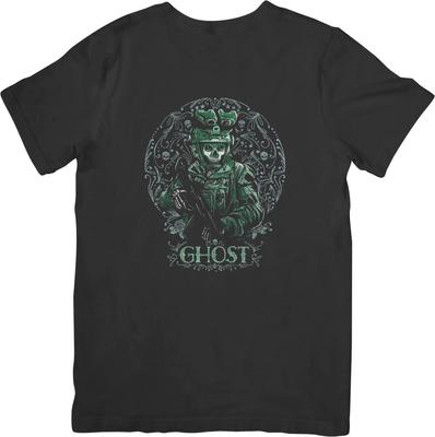 Ghost 1 Musica Heavy Metal Adatta per Uomini e Donne T-Shirt in Cotone di Qualità Nera
