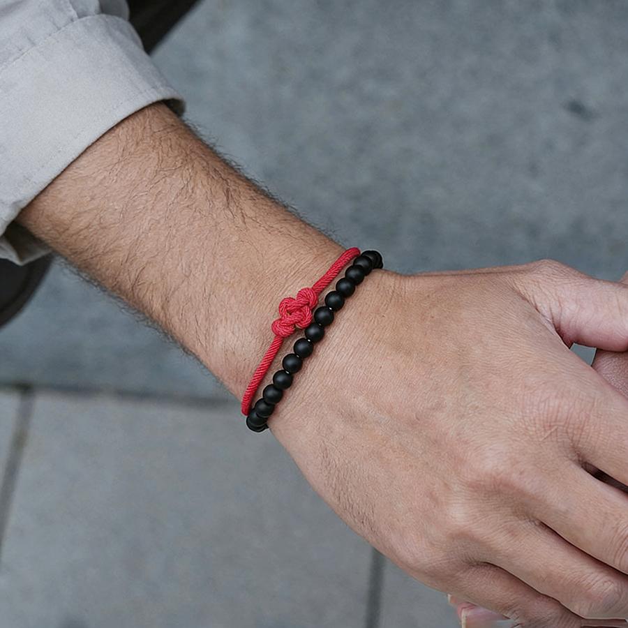 New Lucky 2Pcs Bracelet Set For Men Selected Grade A 3mm Milan String Charm Braslet Handmade Braided Friendship Braclet Homre