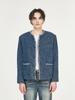 The Greatest Denim Tweed Jacket Blue