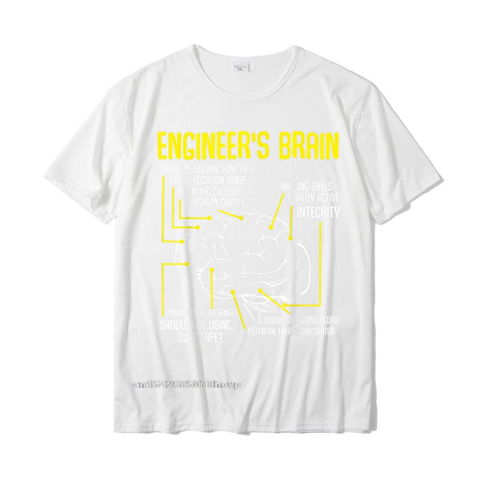 Engineers Brain Funny Engineering Games Process Funny TShirt Unisex Slim Fit Gift Tops Tees Cotton Tshirts Fitness Tight