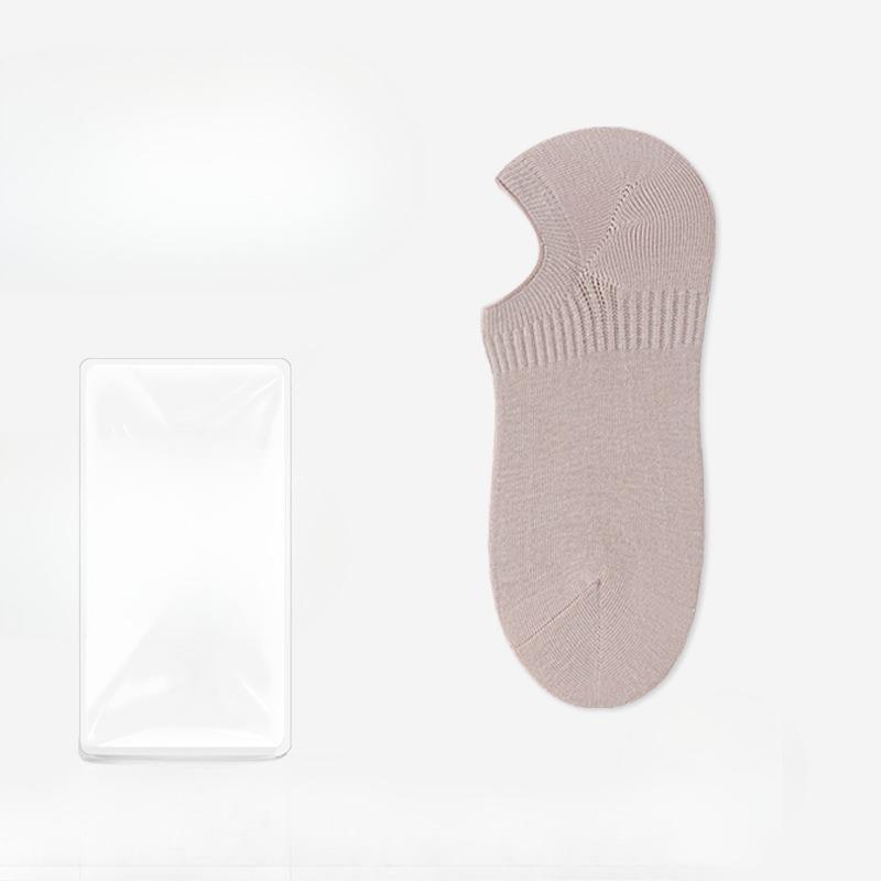 Female Summer Thin Cotton Mesh Non Slip Not To Fall with Anti Odor Sweat Absorbable Shallow Mouth Invisible Socks