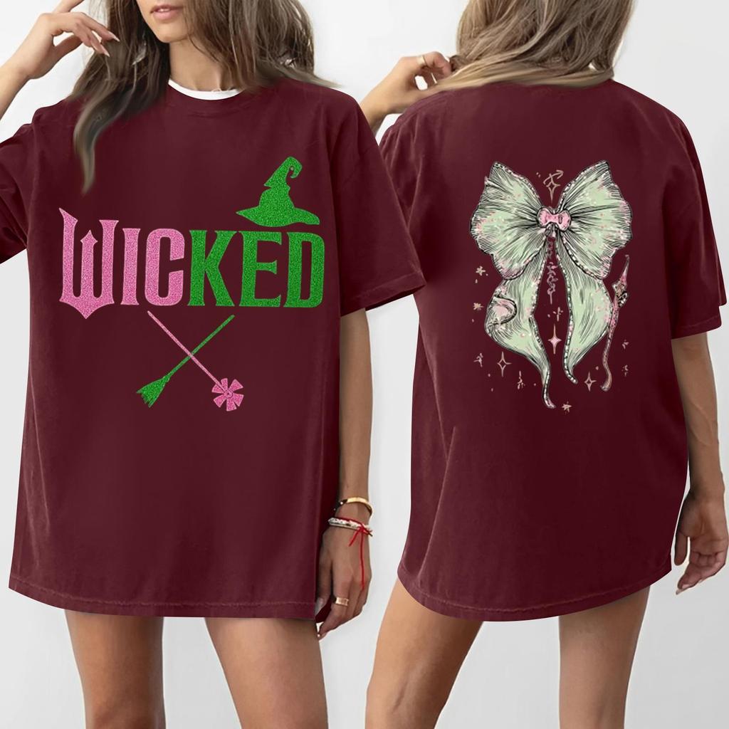 Women's Casual Fashion Round Neck Printed Short Sleeve T-Shirt Top