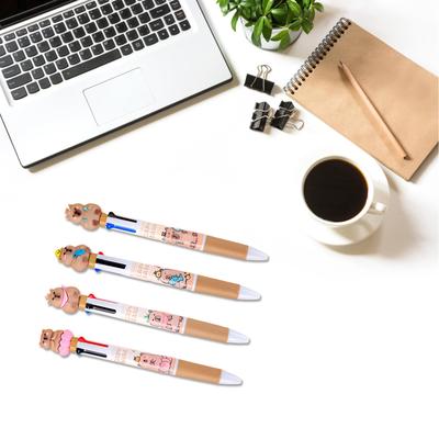 Multicolor Ballpoint Pen 4 Colors In One Retractable Rainbow Pen for Class Office Fun Color Pen for School Students