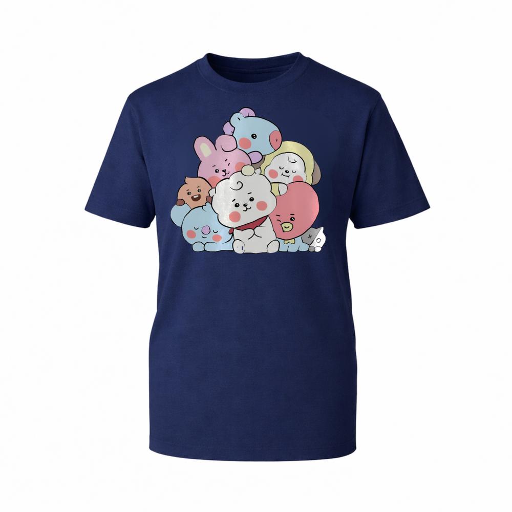 Cute Cartoon Group Hug Graphic TShirt Mountain Kawaii Anime Cartoon Gift TTop S