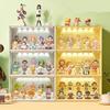 1 Pack Stackable Collectible Display Case With Motion Sensor LED Lights For Action Figures Mini Toys Durable Clear Showcase Box