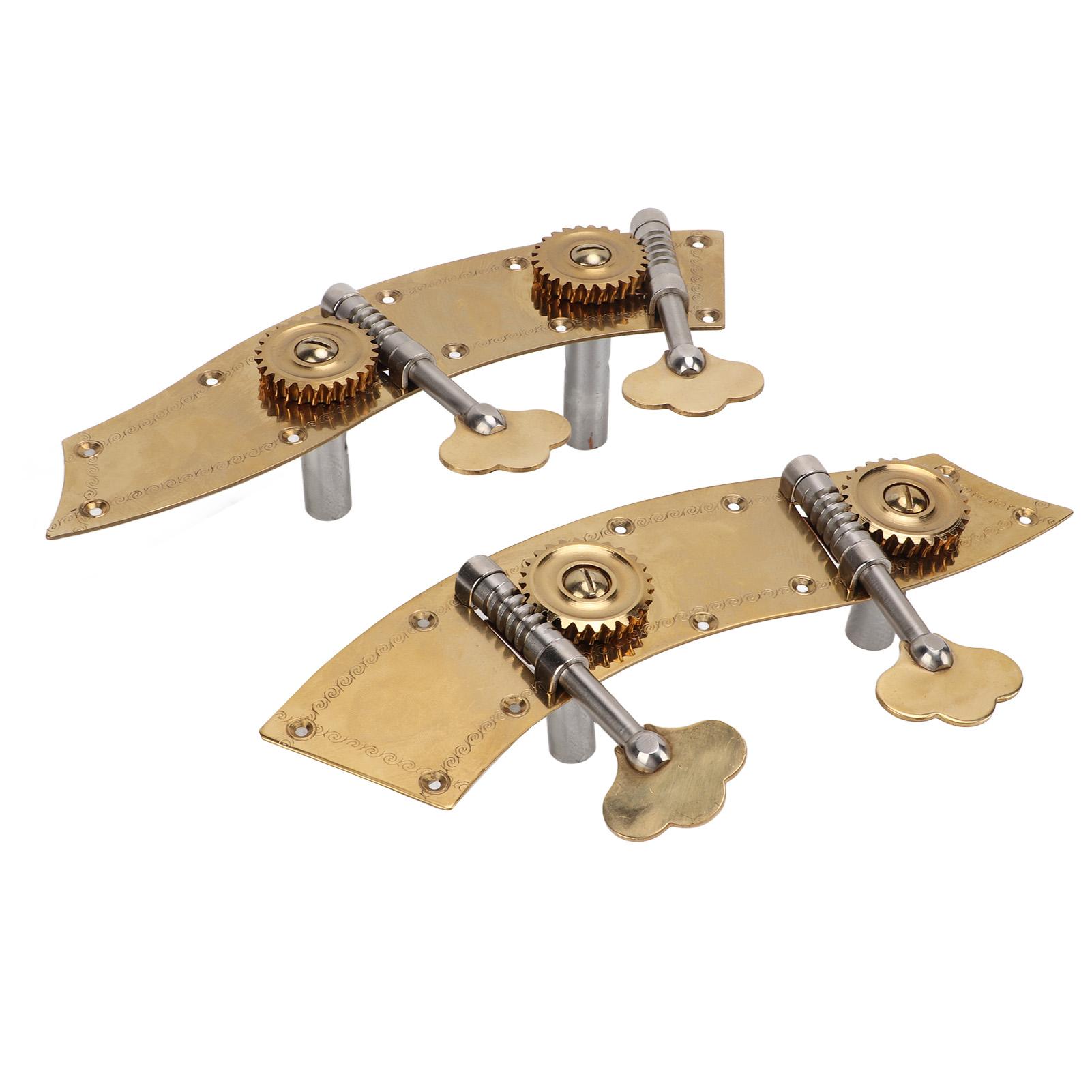 

2 шт. басовых колков, двойной металлический тюнер, двойная головка, сменная часть, открытая ручка переключения передач, золото