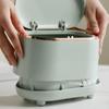 Mini Desktop Trash Can With Lid Light Luxury Plastic Press Type Trash Can For Bathroom Office, Bedroom, Living Room
