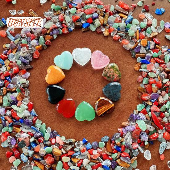 20 Adet Kalp Taş Seti, Doğal Romantik Aşk Taşları, Şifa Taş Seti