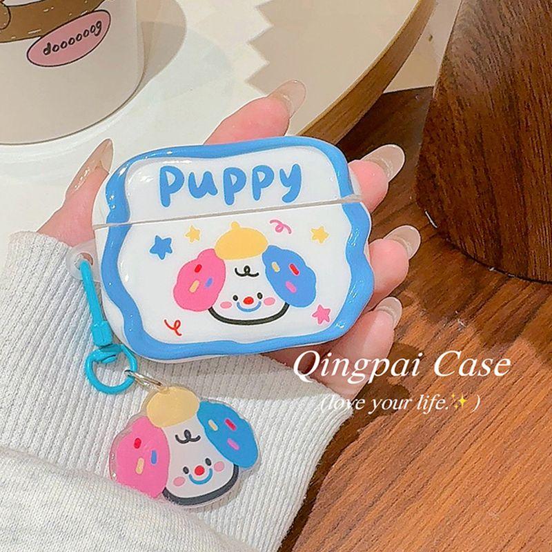 

Чехол Новое поступление Airpodspro2 Apple Второе поколение Защитный чехол Защитная накладка для наушников 3-е поколение Чехол для наушников Всесторонний Мягкий чехол Apple Airpods 3 Blue single shell + ornaments