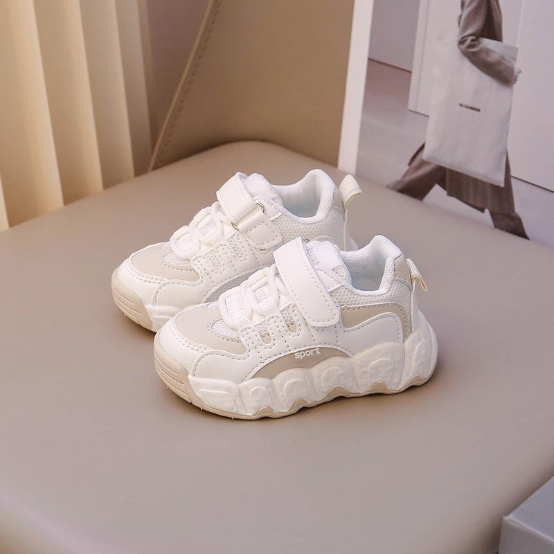 

Детская обувь спортивная обувь 2025 лето новая обувь для бега с функционалом для девочек весна и осень девочки нескользящая повседневная обувь 21-25 yards FCL shot 50 pairs белый