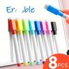 8-Color Erasable Whiteboard Marker Pens With Magnet For School And Office
