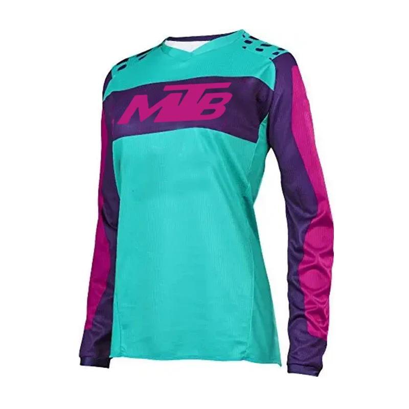 2026neu DAMEN Downhill Trikots Mountainbike MTB Shirts Offroad DH Motorrad Trikot Motocross Sportbekleidung Kleidung Fahrrad spexcel