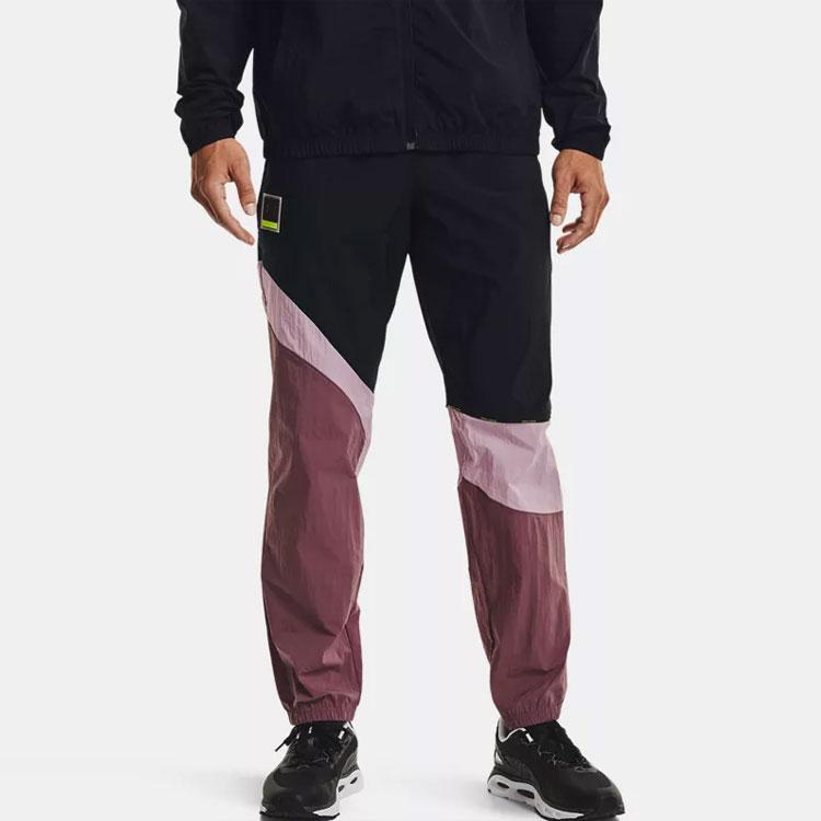 Under Armour Contrast Panel Joggers Men Bottoms Black 1366218-001