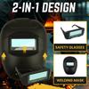 Welding Hood Automatic Dimming Head-Mounted Welder Masque True Color Removable Glasses Protective Gear Safety Hat for Workplaces