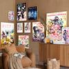 Anime P-Puella Magi Madoka Magica Girl Vintage Posters Sticky Retro Kraft Paper Sticker DIY Room Bar Cafe Kawaii Room Decor