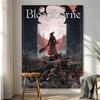 Klassisches Spiel Bloodborne Buntes Wandbehang Hippie Blume Wandteppiche Schlafsaal Dekor Wandkunst Dekor